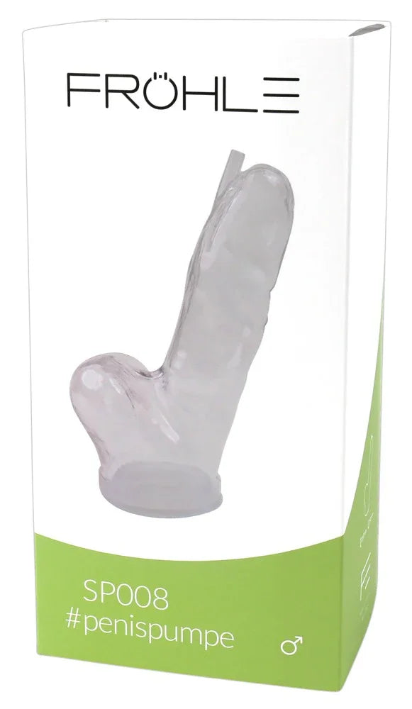 SP008 Realistic Penis Cylinder L crystal clear - Happytoys Sexshop: Toys for Feeling Happy & Easy 😊 - Discreet geleverd