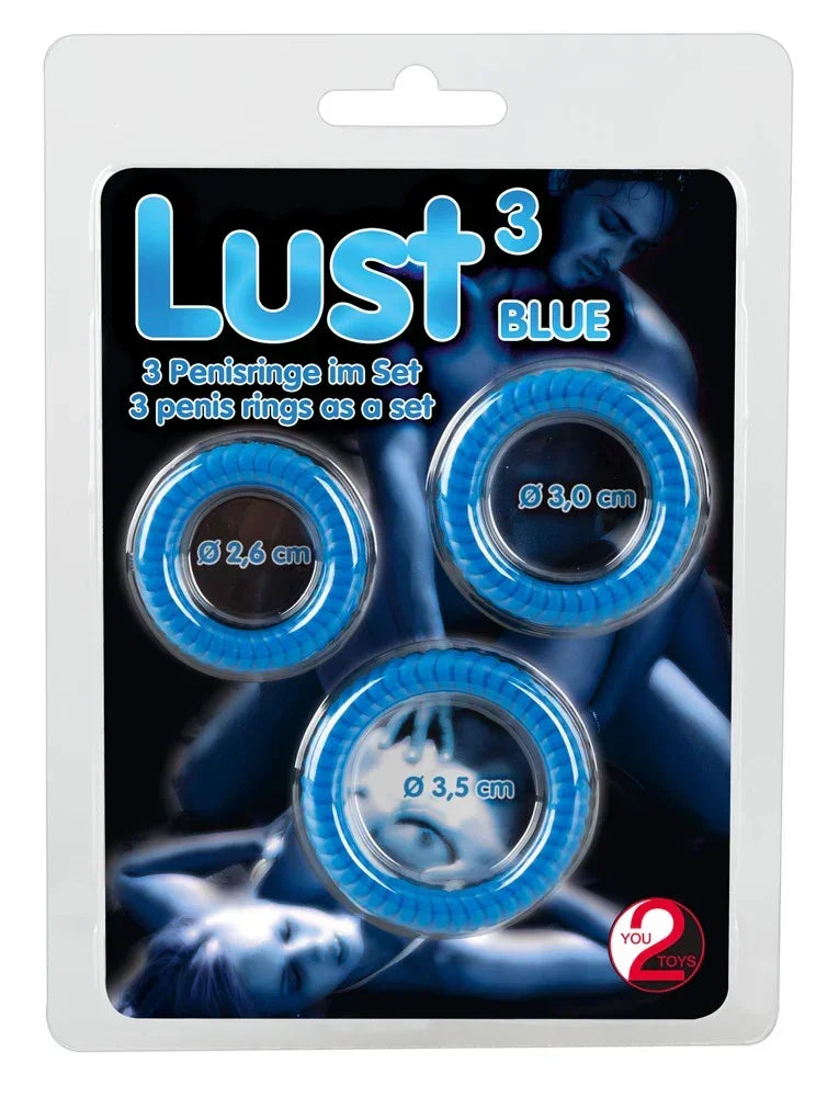 Lust Cock Ring Trio - Happytoys Sexshop: online sex shop for Feeling Happy & Easy 😊 - Discreet geleverd