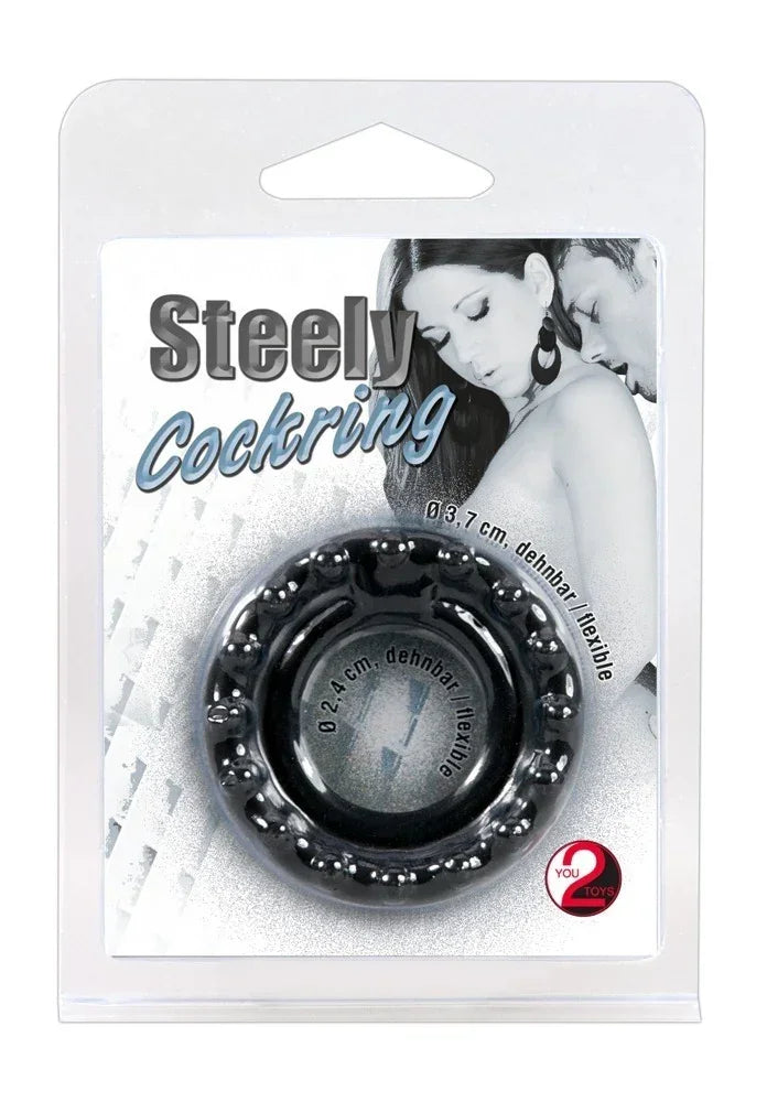 Steely Cockring - Happytoys Sexshop: online sex shop for Feeling Happy & Easy π - Discreet geleverd