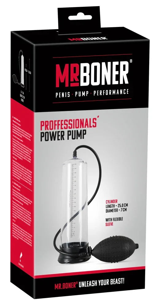 Mister Boner Professionals Power Pump - Happytoys Sexshop: Toys for Feeling Happy & Easy 😊 - Discreet geleverd
