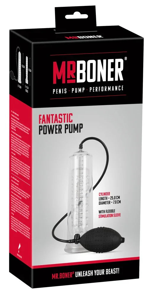 Mister Boner Fantastic Power Pump - Happytoys Sexshop: Toys for Feeling Happy & Easy 😊 - Discreet geleverd