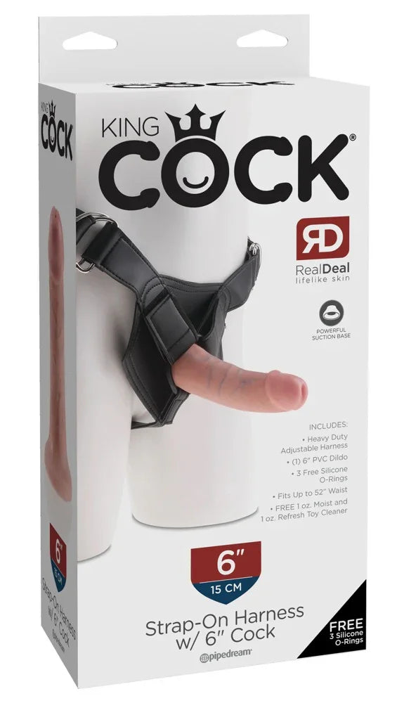 Strap-on with 6 Inch - Happytoys Sexshop: online sex shop for Feeling Happy & Easy 😊 - Discreet geleverd