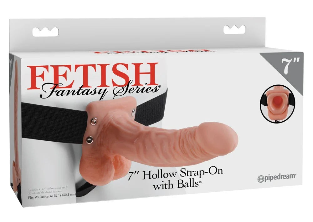 Hollow Strap-on with Balls - Happytoys Sexshop: Toys for Feeling Happy & Easy π - Discreet geleverd