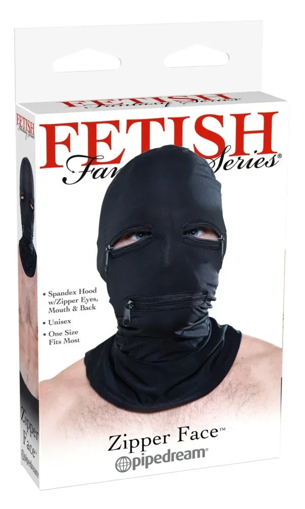 Zipper Face Hood - Happytoys Sexshop: online sex shop for Feeling Happy & Easy 😊 - Discreet geleverd