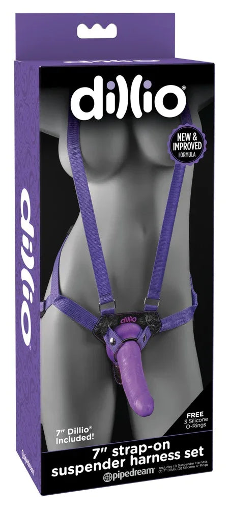 7" strap-on suspender harness set - Happytoys Sexshop: online sex shop for Feeling Happy & Easy 😊 - Discreet geleverd