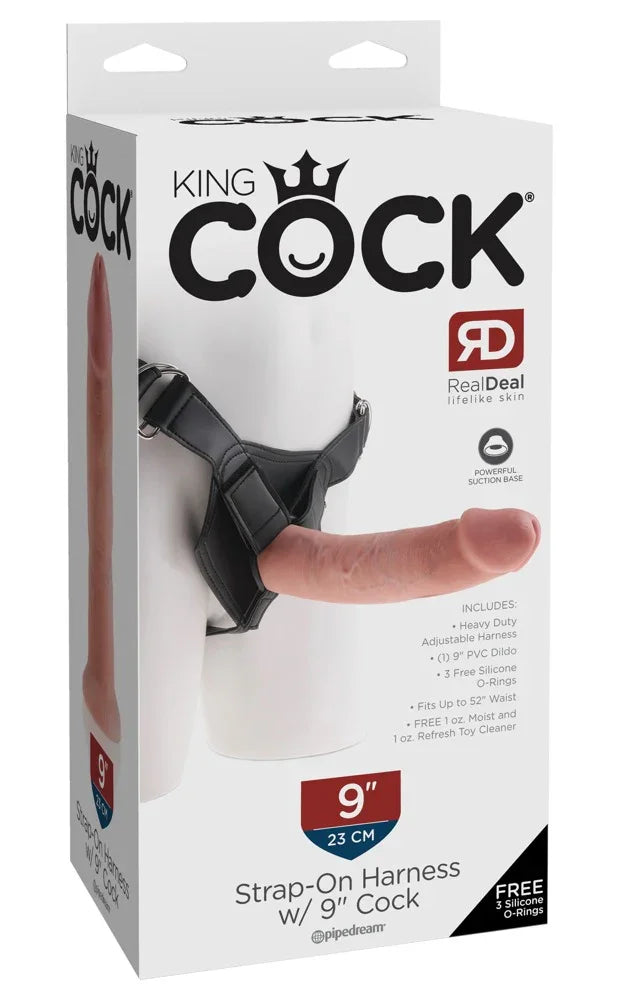 Strap-on Harness with 9 Inch Cock - Happytoys Sexshop: Toys for Feeling Happy & Easy π - Discreet geleverd