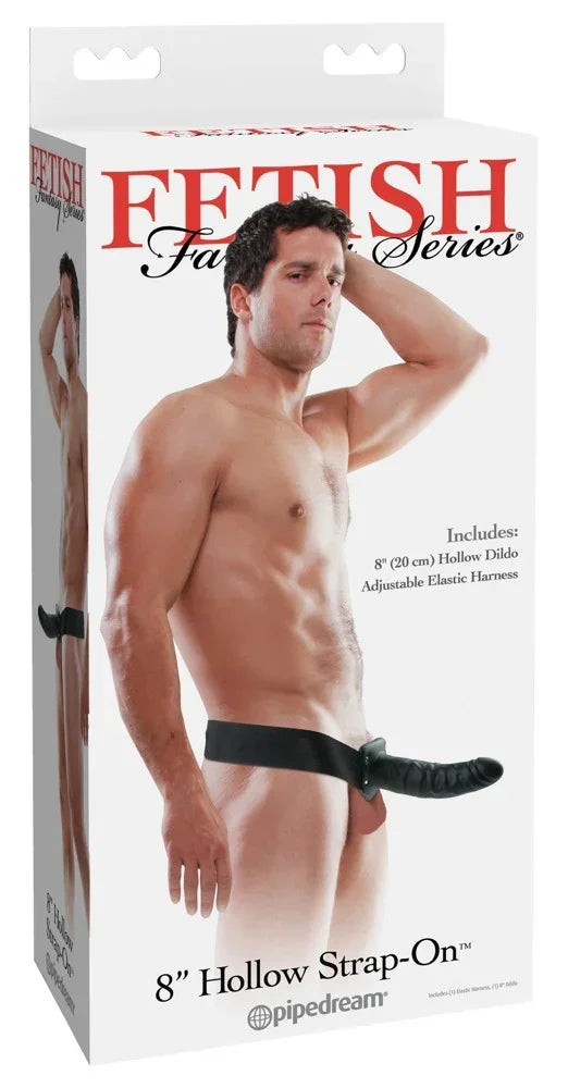 8“ Hollow Strap-on - Happytoys Sexshop: online sex shop for Feeling Happy & Easy 😊 - Discreet geleverd