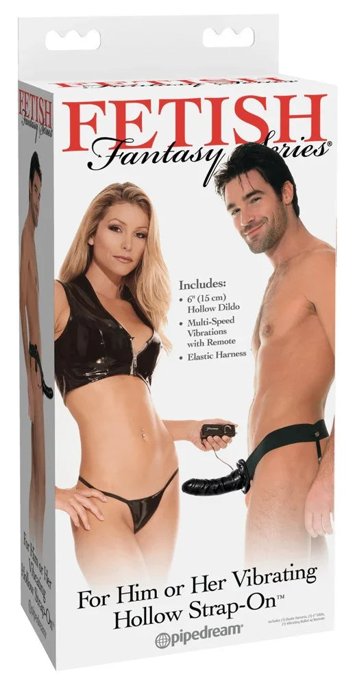 Vibrating Hollow Strap-On - Happytoys Sexshop: online sex shop for Feeling Happy & Easy 😊 - Discreet geleverd