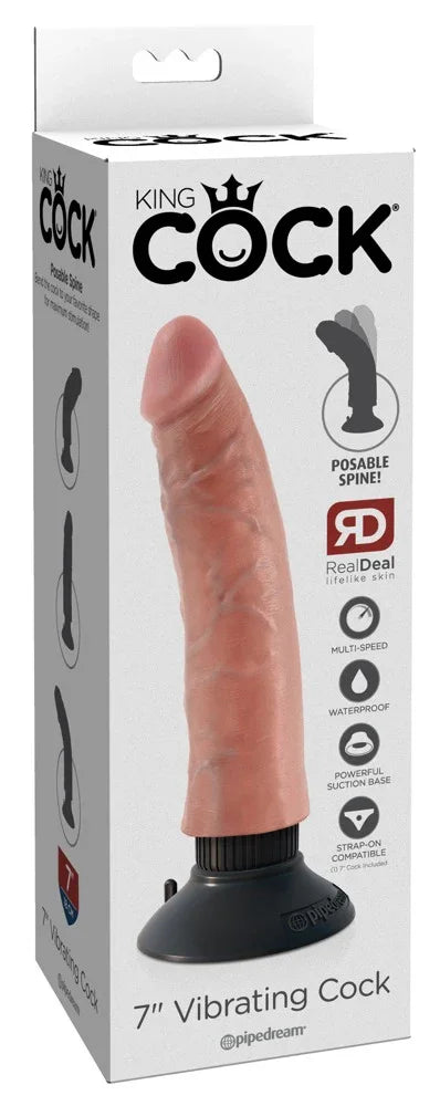 7" Vibrating Cock - Happytoys Sexshop: Toys for Feeling Happy & Easy 😊 - Discreet geleverd