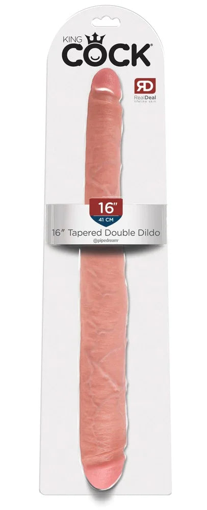 16" Tapered Double Dildo - Happytoys Sexshop: Toys for Feeling Happy & Easy 😊 - Discreet geleverd