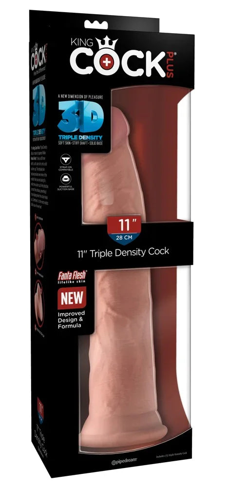 11" Triple Density Cock - Happytoys Sexshop: online sex shop for Feeling Happy & Easy 😊 - Discreet geleverd