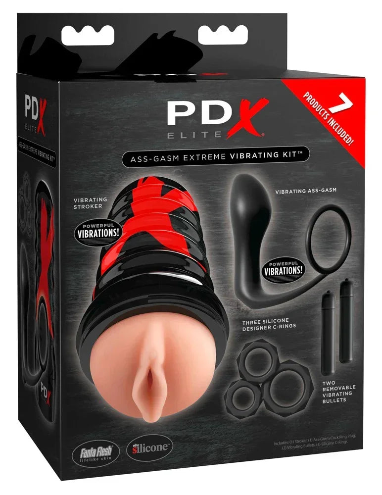 Ass-gasm Extreme Vibrating Kit - Happytoys Sexshop: online sex shop for Feeling Happy & Easy 😊 - Discreet geleverd