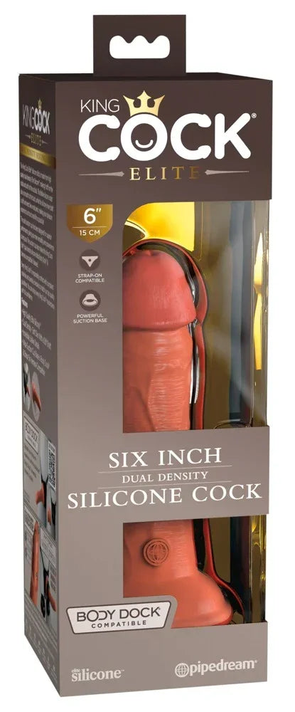 6" Dual Density Silicone Cock - Happytoys Sexshop: online sex shop for Feeling Happy & Easy 😊 - Discreet geleverd