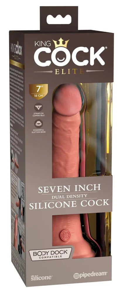7“ Dual Density Silicone Cock - Happytoys Sexshop: online sex shop for Feeling Happy & Easy 😊 - Discreet geleverd