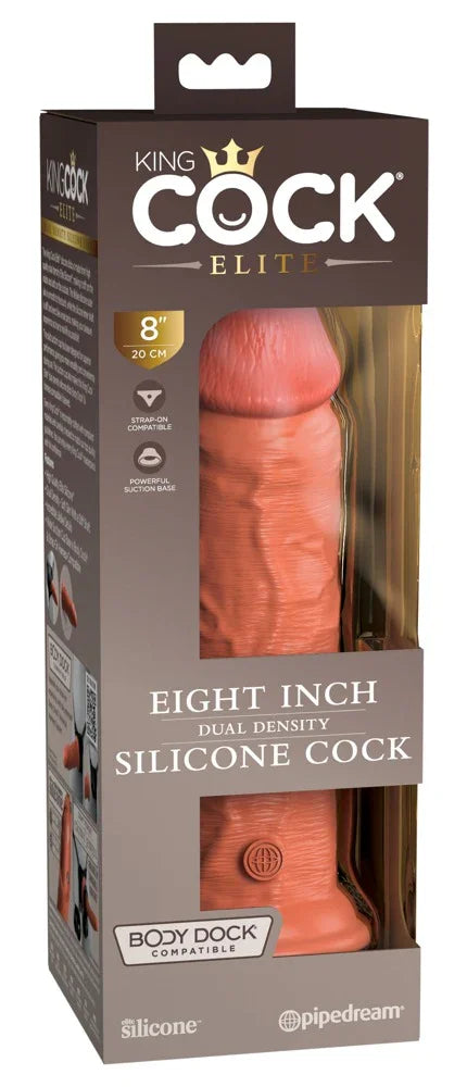 8" Dual Density Silicone Cock - Happytoys Sexshop: online sex shop for Feeling Happy & Easy 😊 - Discreet geleverd
