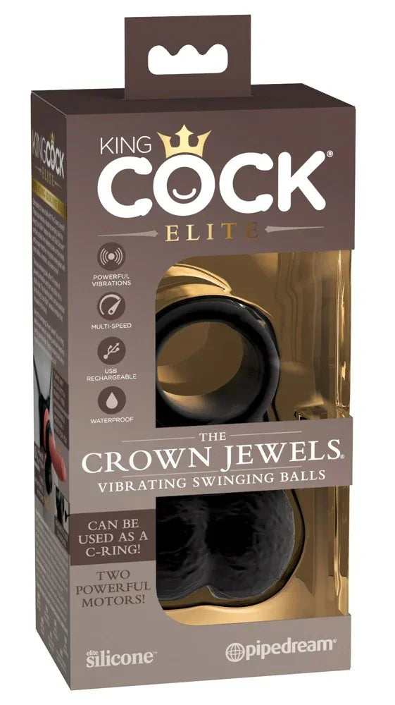 The Crown Jewels - Vibrating Swinging Balls - Happytoys Sexshop: online sex shop for Feeling Happy & Easy 😊 - Discreet geleverd