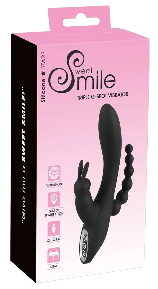 Triple G-Spot Vibrator - Happytoys Sexshop: online sex shop for Feeling Happy & Easy 😊 - Discreet geleverd