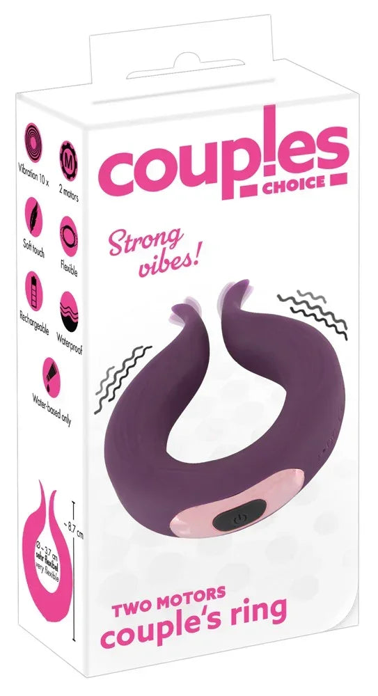 Two Motors Couple’s Ring - Happytoys Sexshop: online sex shop for Feeling Happy & Easy 😊 - Discreet geleverd