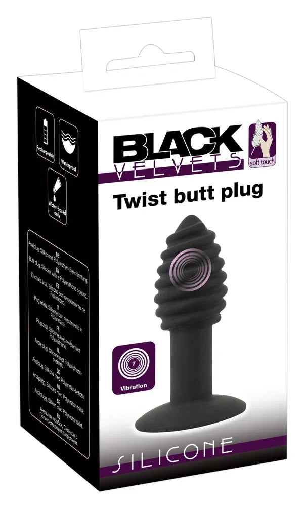 Twist Butt Plug - Happytoys Sexshop: online sex shop for Feeling Happy & Easy 😊 - Discreet geleverd