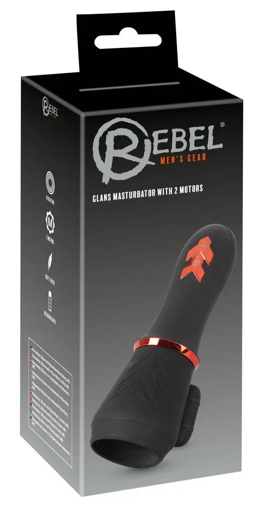 Glans Masturbator with 2 Motors - Happytoys Sexshop: online sex shop for Feeling Happy & Easy π - Discreet geleverd