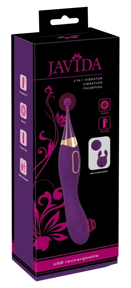 2 in 1 Vibrator - Happytoys Sexshop: online sex shop for Feeling Happy & Easy 😊 - Discreet geleverd