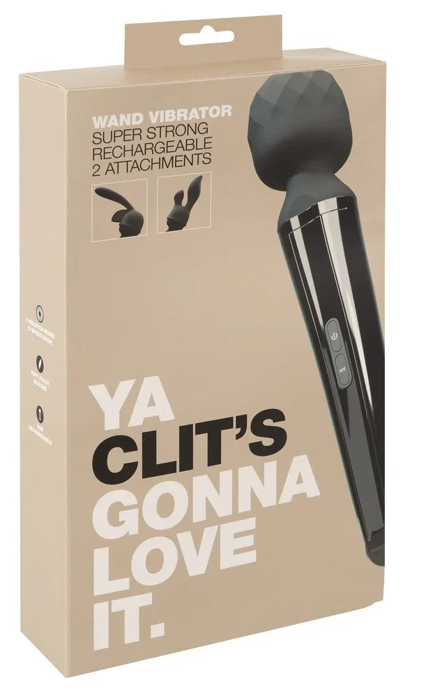 Wand Vibrator with 2 Attachments - Happytoys Sexshop: Toys for Feeling Happy & Easy 😊 - Discreet geleverd