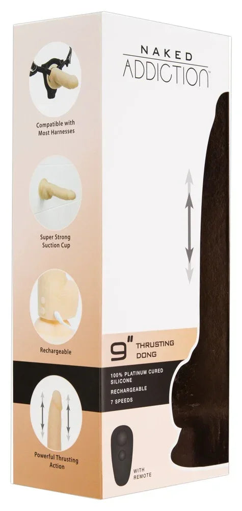 9" Thrusting Dong - Happytoys Sexshop: online sex shop for Feeling Happy & Easy 😊 - Discreet geleverd