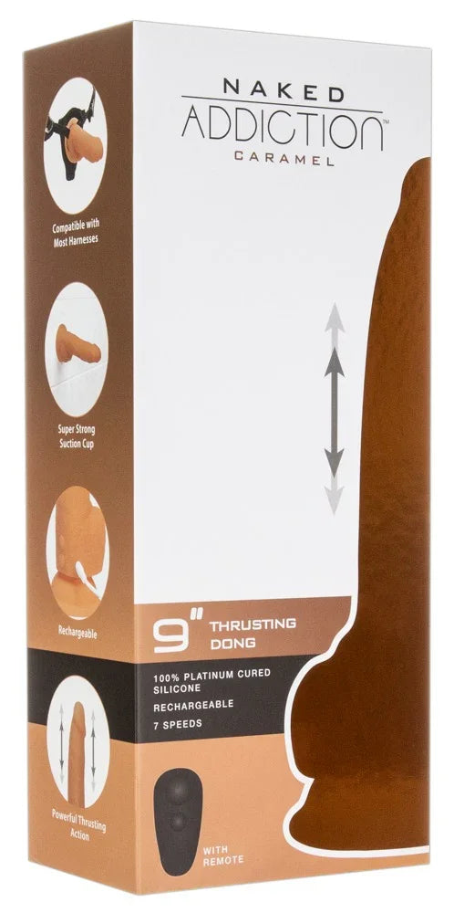 9" Thrusting Dong - Happytoys Sexshop: online sex shop for Feeling Happy & Easy π - Discreet geleverd