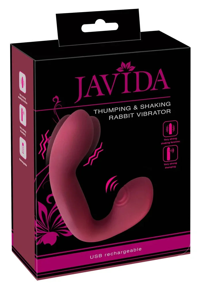 Thumping & Shaking Rabbit Vibrator - Happytoys Sexshop: Toys for Feeling Happy & Easy 😊 - Discreet geleverd