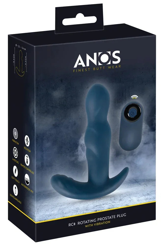 RC Rotating Prostate Plug with Vibration - Happytoys Sexshop: online sex shop for Feeling Happy & Easy π - Discreet geleverd