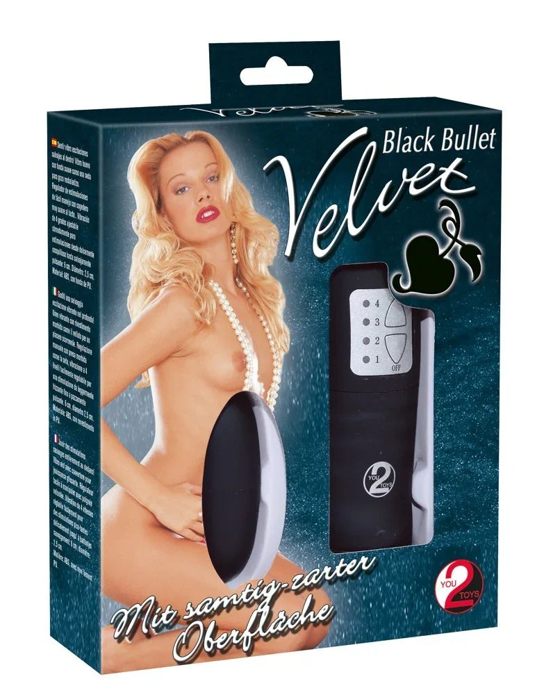 Velvet Black Bullet - Happytoys Sexshop: online sex shop for Feeling Happy & Easy 😊 - Discreet geleverd