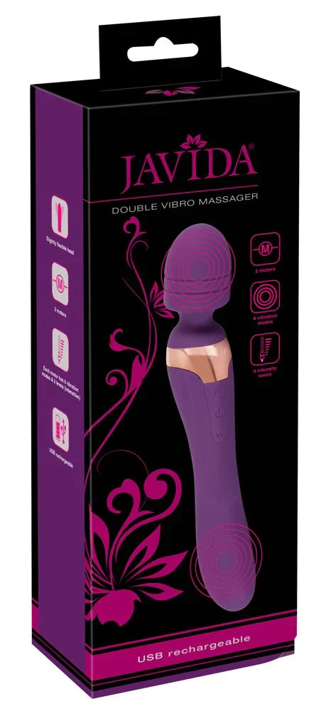 Javida Double Massager - Happytoys Sexshop: online sex shop for Feeling Happy & Easy 😊 - Discreet geleverd