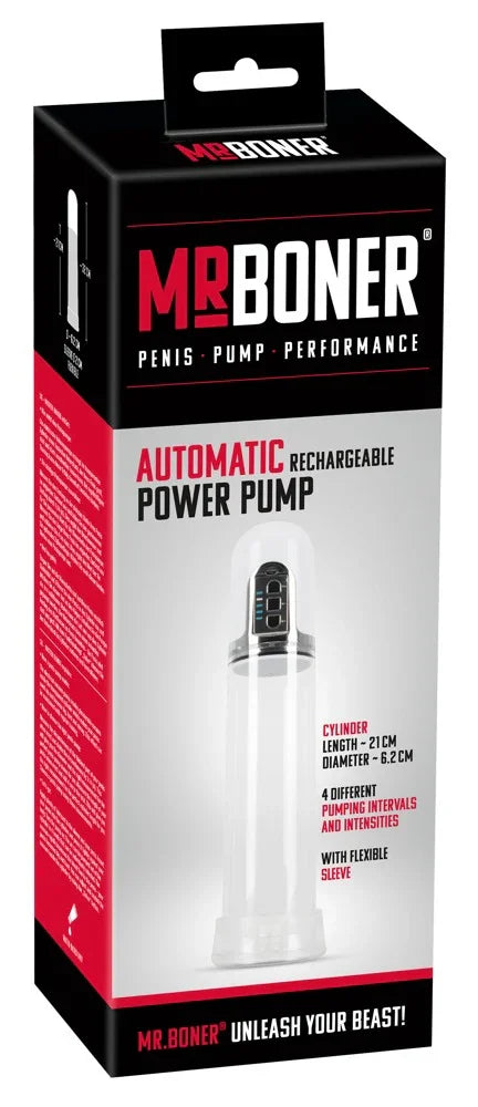 Mister Boner Automatic Pump - Happytoys Sexshop: online sex shop for Feeling Happy & Easy 😊 - Discreet geleverd