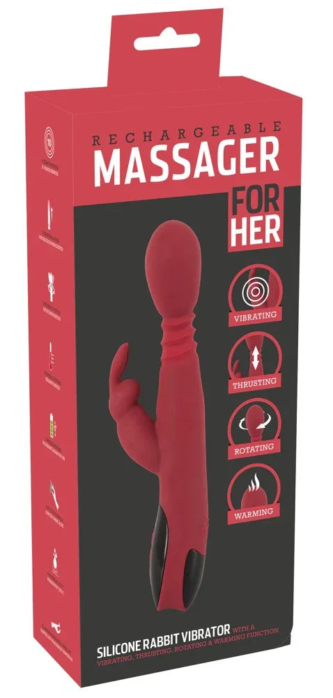 Silicone Rabbit Vibrator - Happytoys Sexshop: online sex shop for Feeling Happy & Easy 😊 - Discreet geleverd
