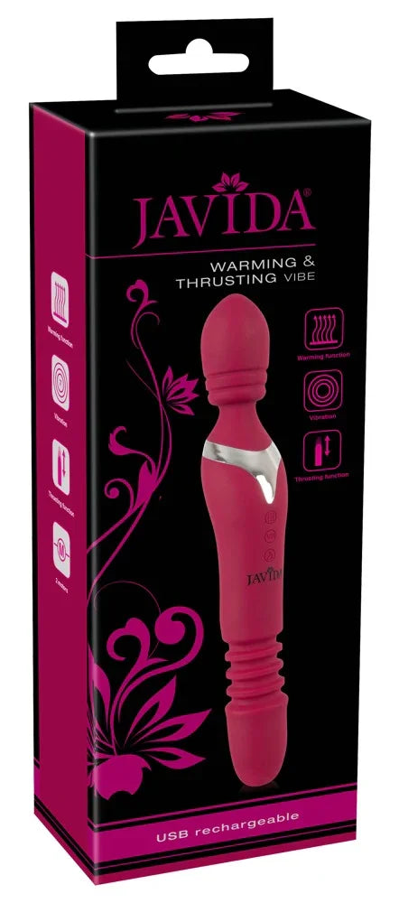 Massage Wand Warming & Thrusting Vibe - Happytoys Sexshop: online sex shop for Feeling Happy & Easy 😊 - Discreet geleverd