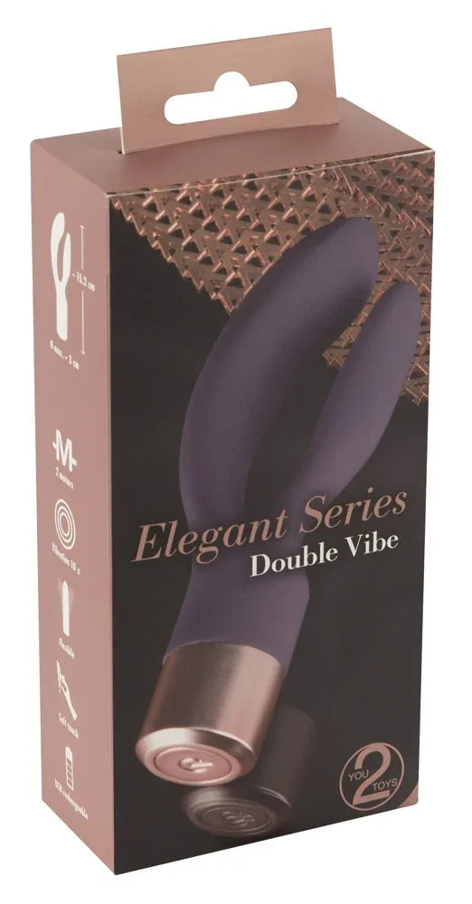 Elegant Series Double Vibe - Happytoys Sexshop: Toys for Feeling Happy & Easy 😊 - Discreet geleverd