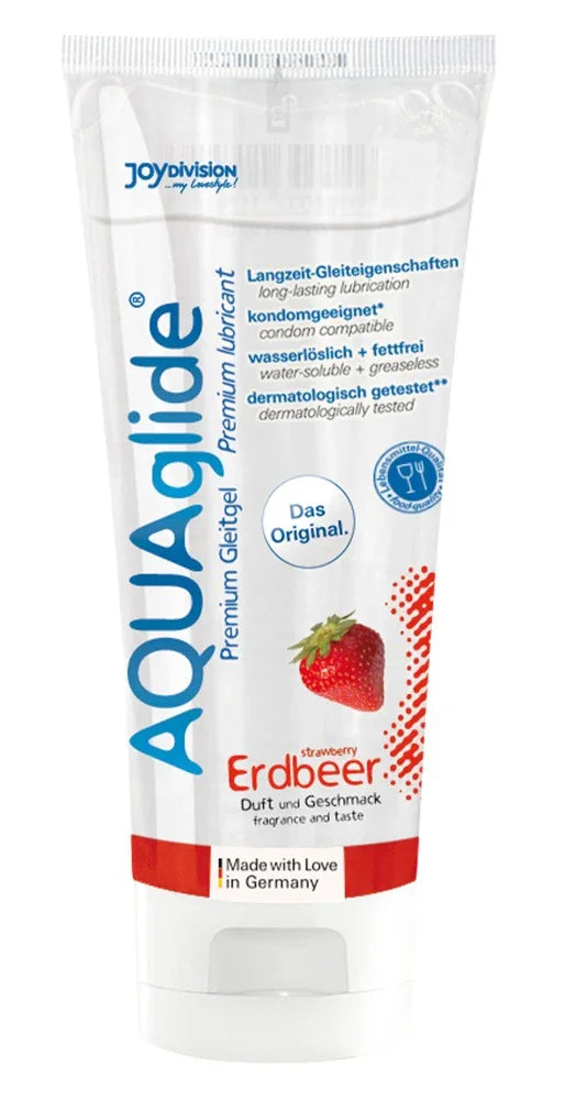 AQUAglide Strawberry - Happytoys Sexshop: online sex shop for Feeling Happy & Easy π - Discreet geleverd