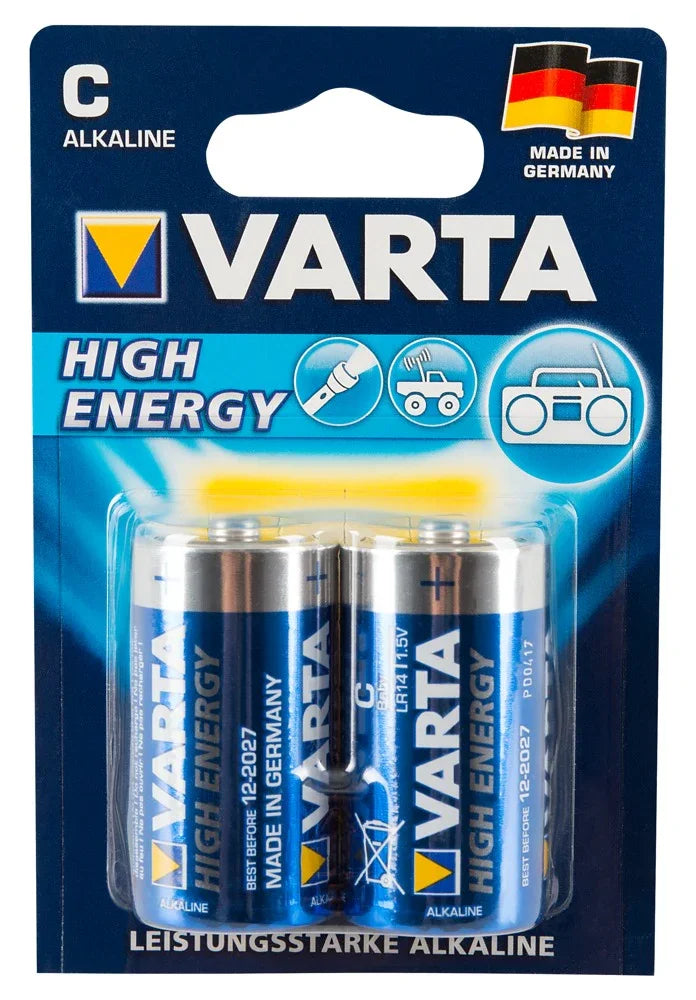 2 Varta C Batteries - Happytoys Sexshop: online sex shop for Feeling Happy & Easy 😊 - Discreet geleverd