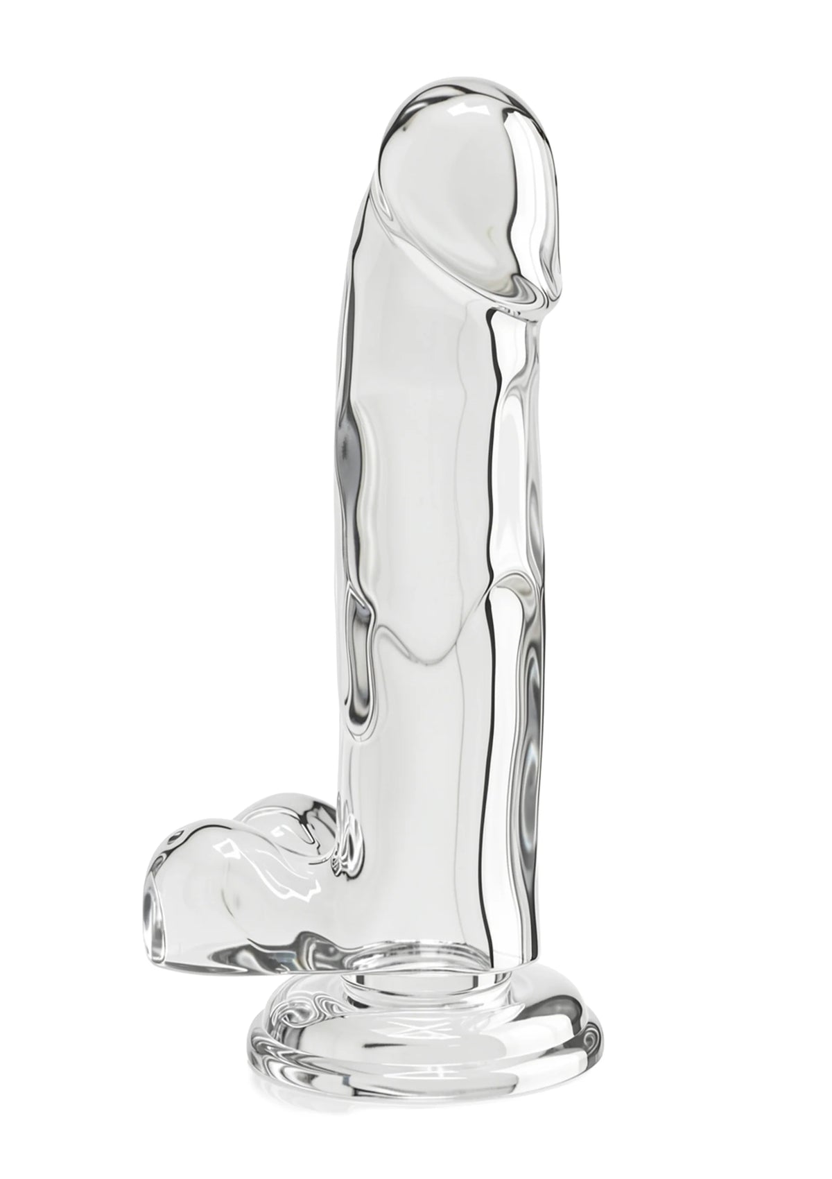 Bestel: Get Real Clear Dildo with Balls 7' by ToyJoy - bij Happytoys.nl, happytoys.be, Happytoys.ae: erotische sex webshop | liever Happy dan Easy ⭐⭐⭐⭐⭐ - Default Title - 10125 - CLEAR
