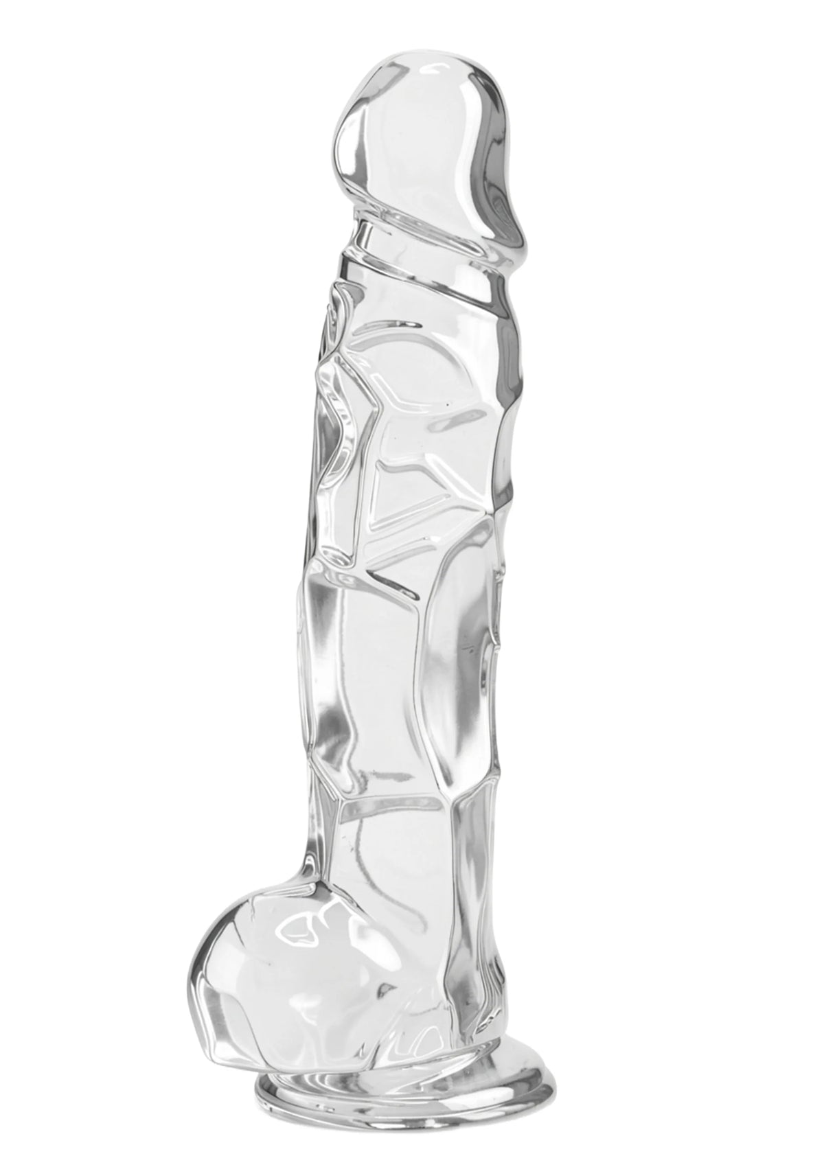 Bestel: Get Real Clear Dildo with Balls 8' by ToyJoy - bij Happytoys.nl, happytoys.be, Happytoys.ae: erotische sex webshop | liever Happy dan Easy ⭐⭐⭐⭐⭐ - Default Title - 10126 - CLEAR