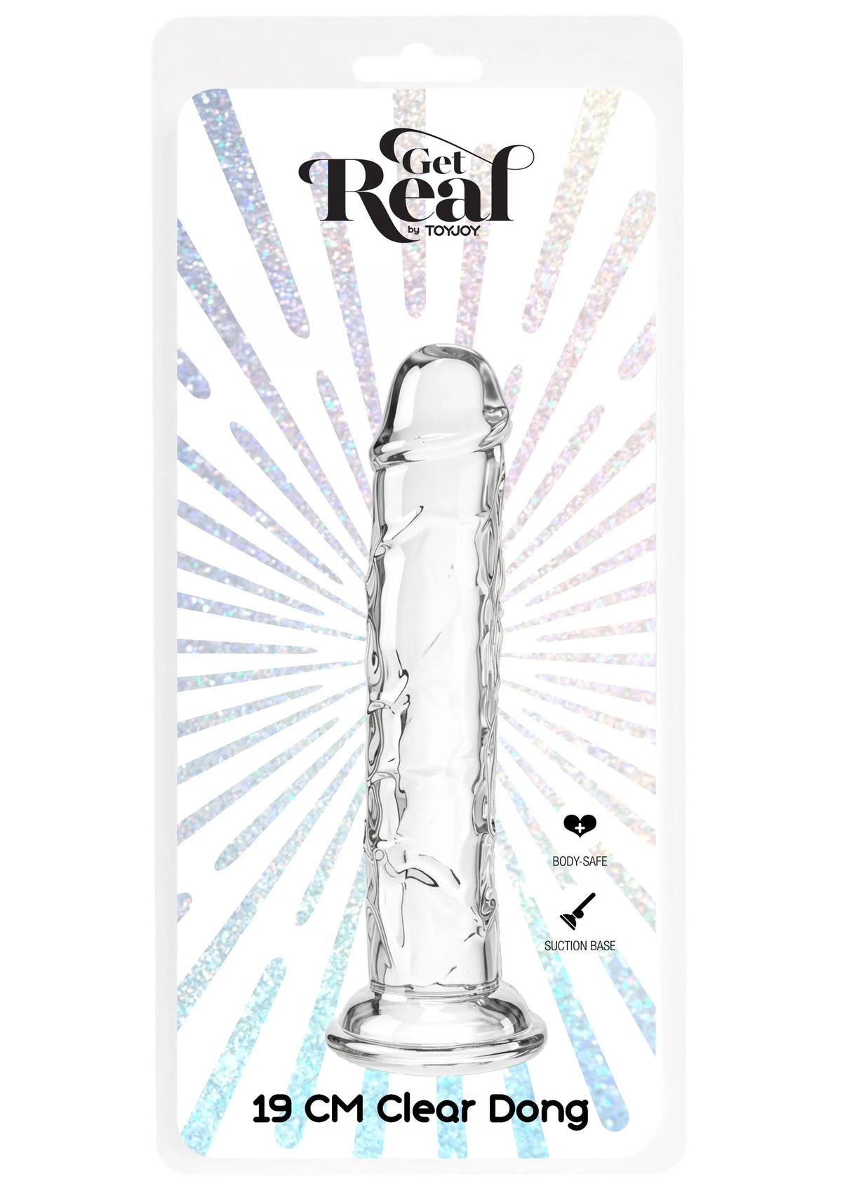 Bestel: Get Real Clear Dong 7.5' by ToyJoy - bij Happytoys.nl, happytoys.be, Happytoys.ae: erotische sex webshop | liever Happy dan Easy ⭐⭐⭐⭐⭐