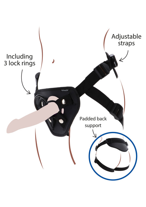 Strap-On Full Cover Harness by ToyJoy Get Real