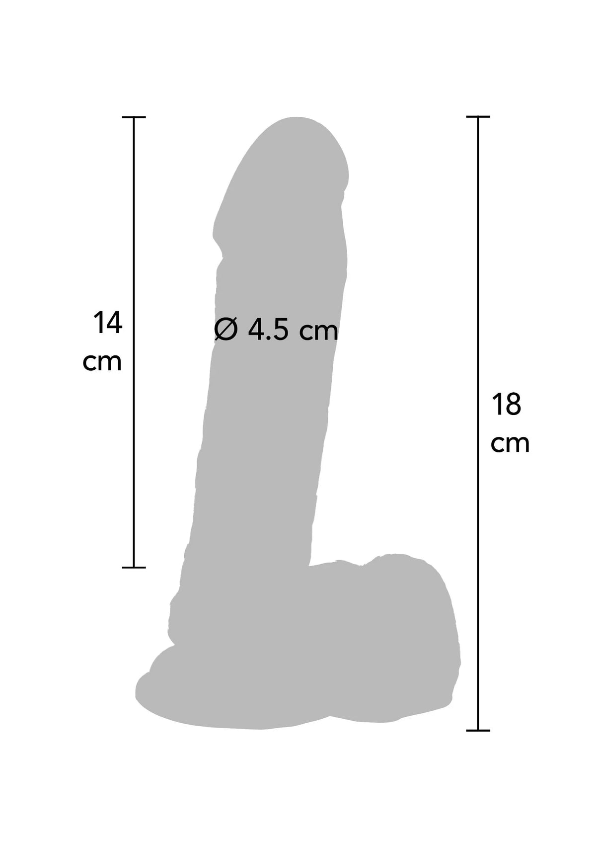 Bestel: Dildo PVC 18 cm Black by ToyJoy - bij Happytoys.nl, happytoys.be, Happytoys.ae: erotische sex webshop | liever Happy dan Easy âââââ
