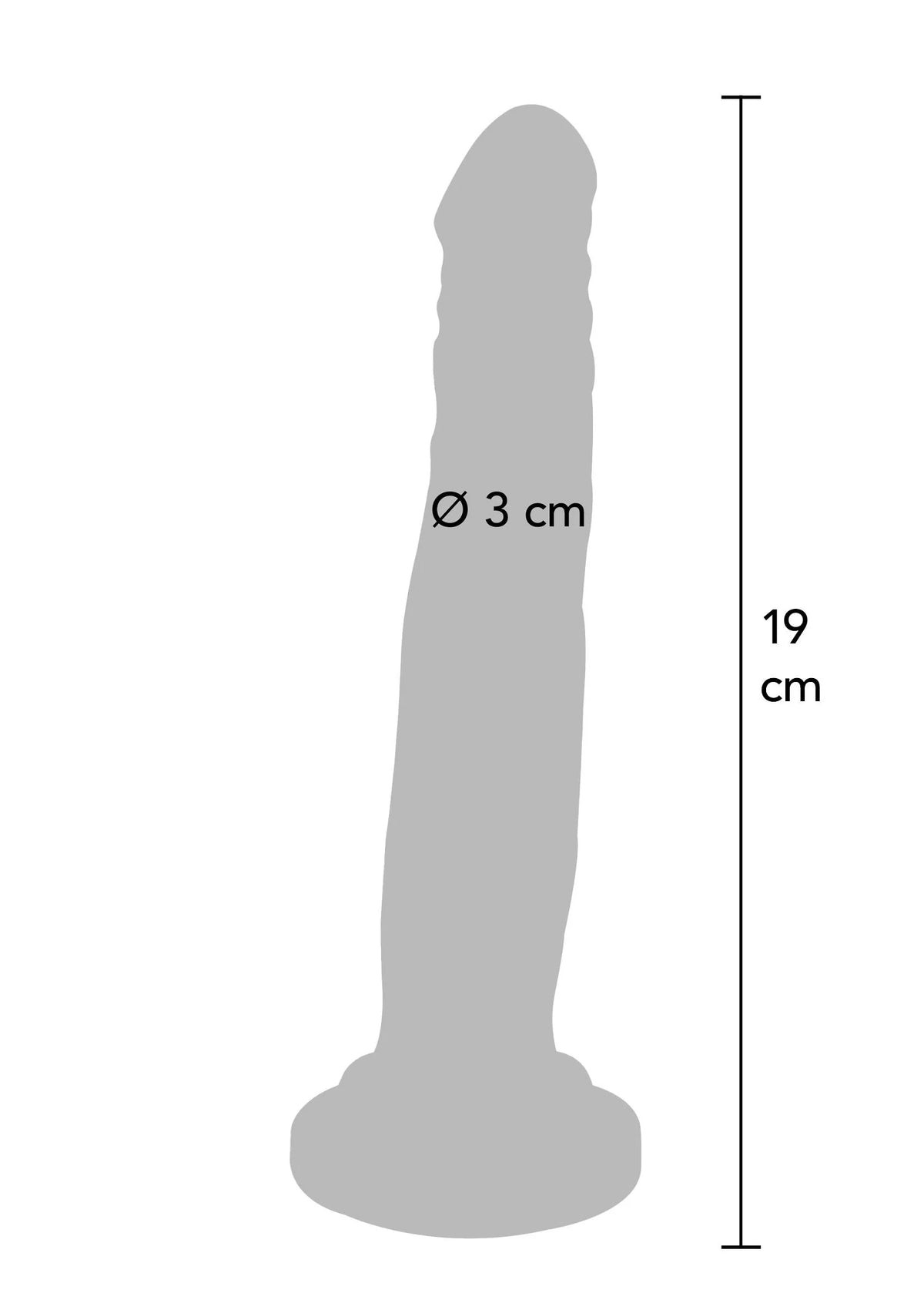 Bestel: Dual Density Dong TPE 19 cm by ToyJoy - bij Happytoys.nl, happytoys.be, Happytoys.ae: erotische sex webshop | liever Happy dan Easy βββββ