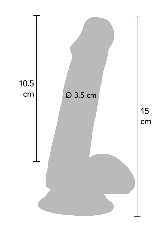 Bestel: Happy Dicks Dildo PVC 15 cm - bij Happytoys: de erotische sex webshop | liever Happy dan Easy ⭐⭐⭐⭐⭐