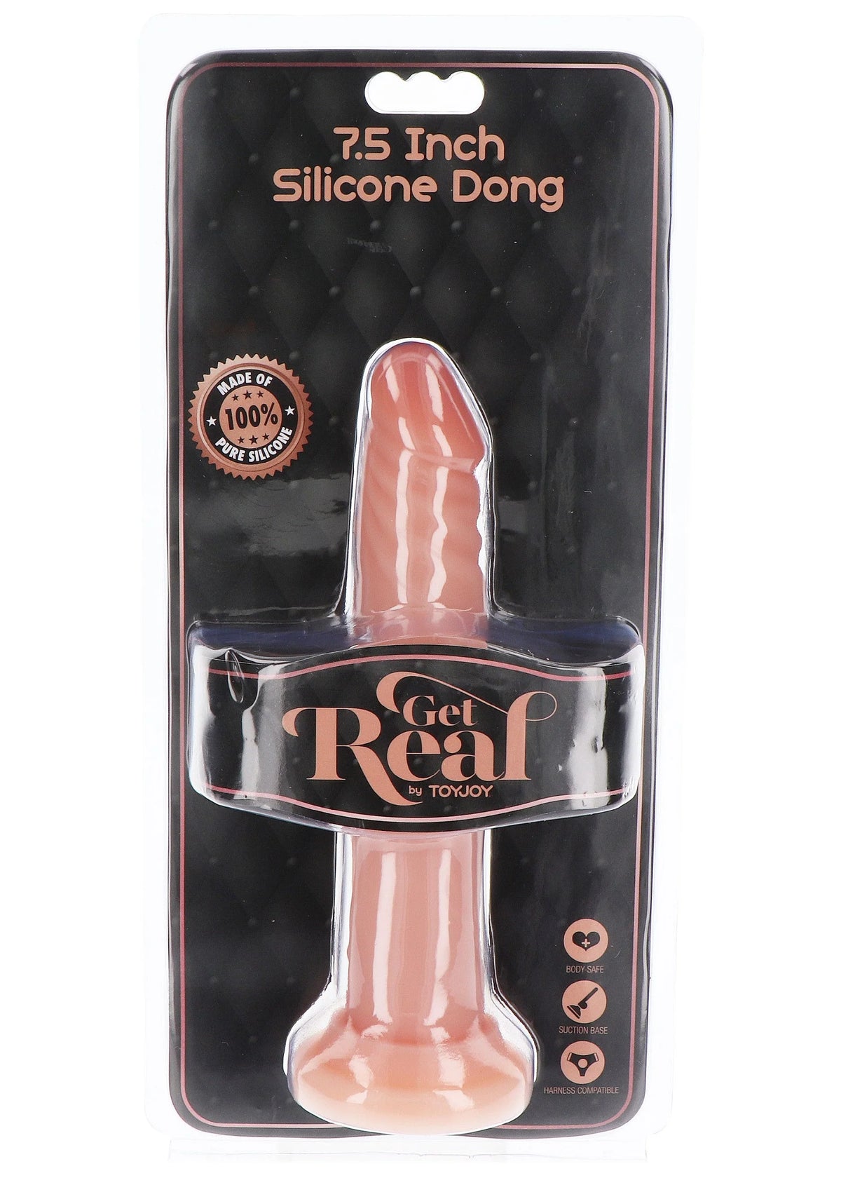Bestel: Dong Silicone 19 cm by ToyJoy Get Real - bij Happytoys.nl, happytoys.be, Happytoys.ae: erotische sex webshop | liever Happy dan Easy ⭐⭐⭐⭐⭐