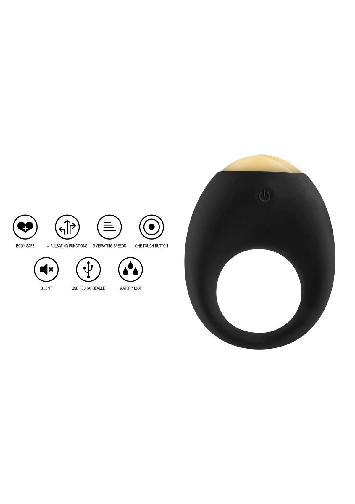 Bestel: Eclipse Vibrating Cock Ring - bij Happytoys: de erotische sex webshop | liever Happy dan Easy ⭐⭐⭐⭐⭐