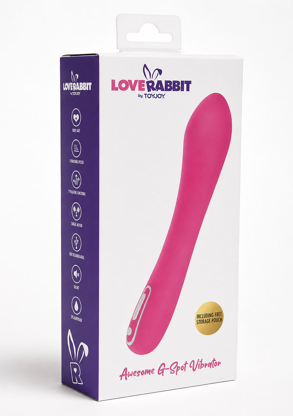 Bestel: Awesome G - Spot Vibrator by ToyJoy Love Rabbit - bij Happytoys.nl, happytoys.be, Happytoys.ae: erotische sex webshop | liever Happy dan Easy ⭐⭐⭐⭐⭐