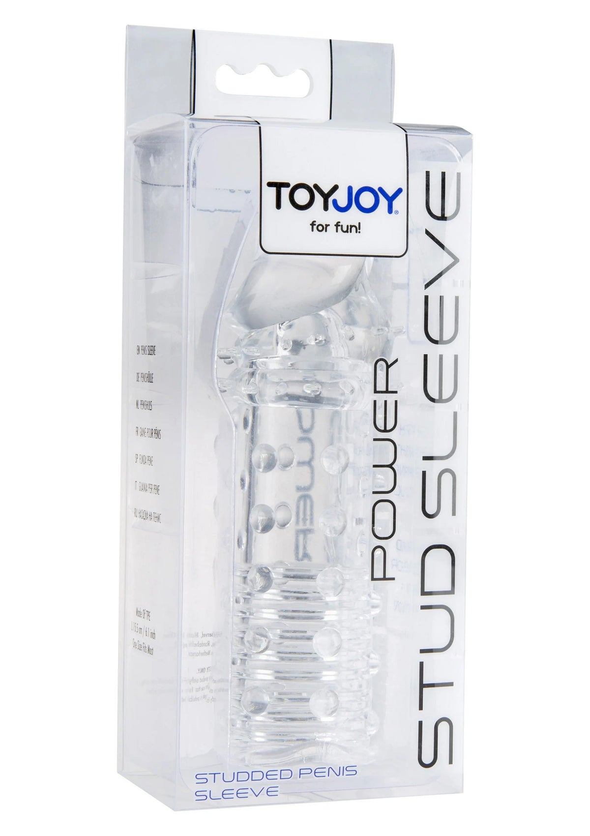 Beste vandaag nog: Manpower Power Stud Sleeve by ToyJoy - bij Happytoys Sexshop: online sex shop for Feeling Happy & Easy π
