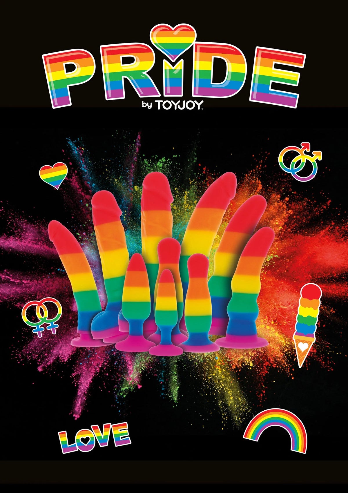 Bestel: Rainbow Lover Dildo 18 cm - bij Happytoys: de erotische sex webshop | liever Happy dan Easy âââââ